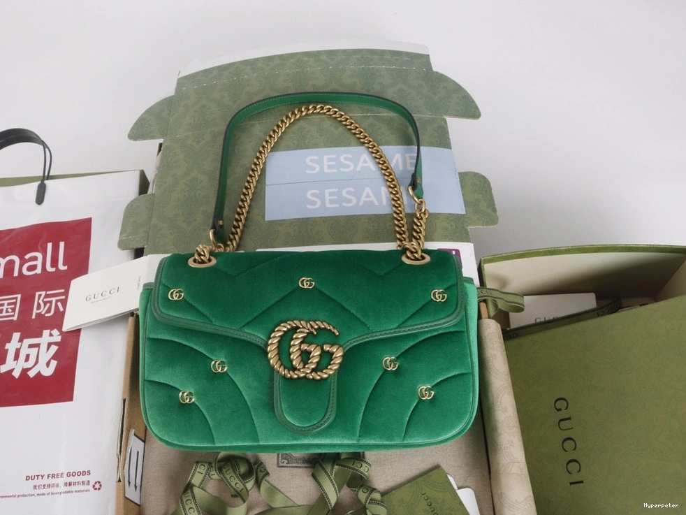 Hyper Peter shoulder mini GUCCI GG Marmont bag 0810